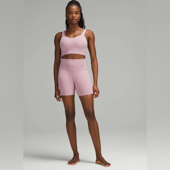 Lululemon Align High Rise Short 6" Rose Blush Women's Shorts Size 8 - Picture 4 of 9